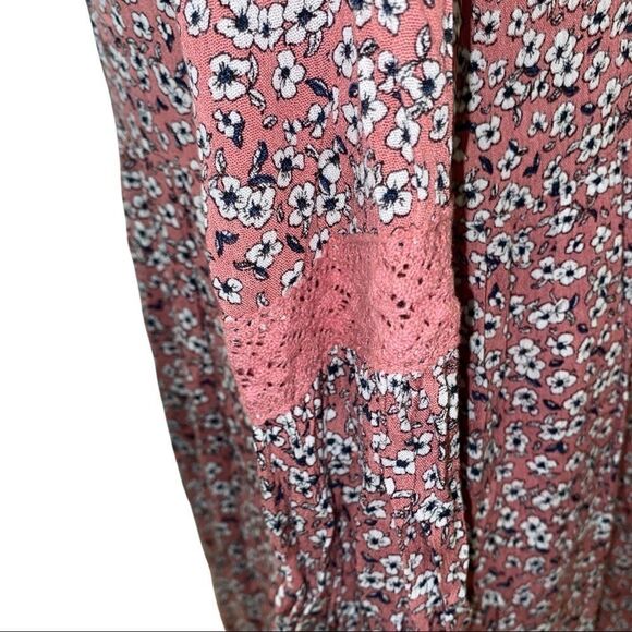 Miami || Pink Floral Print Dress || Small - Picture 6 of 12